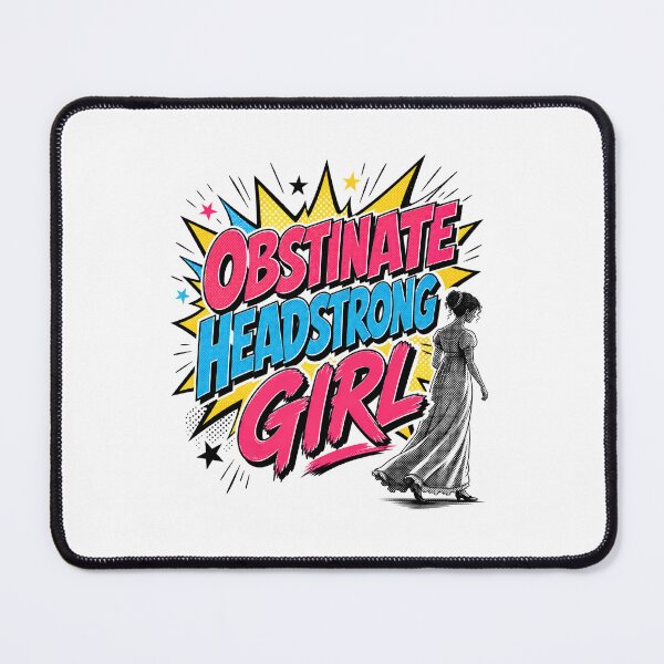 Item preview, Obstinate Headstrong Girl Pride and Prejudice Pop Art designed and sold by Fenay Designs.