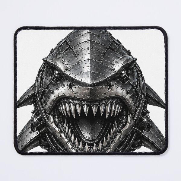 Item preview, Steel Shark V3 – Industrial Metal Shark Head | Steel Beast Mechanical Predator designed and sold by SteelCoat Studio.