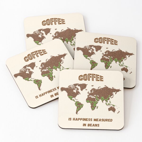 Item preview, Coffee is happiness measured in beans designed and sold by CreativeFuture5.