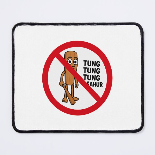 Item preview, No Tung Tung Sahur Funny Anti Meme Design designed and sold by MonkiFlipp.