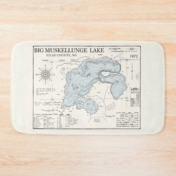 Item preview, Big Muskellunge Lake -Vilas County WI  designed and sold by Jean Plout.