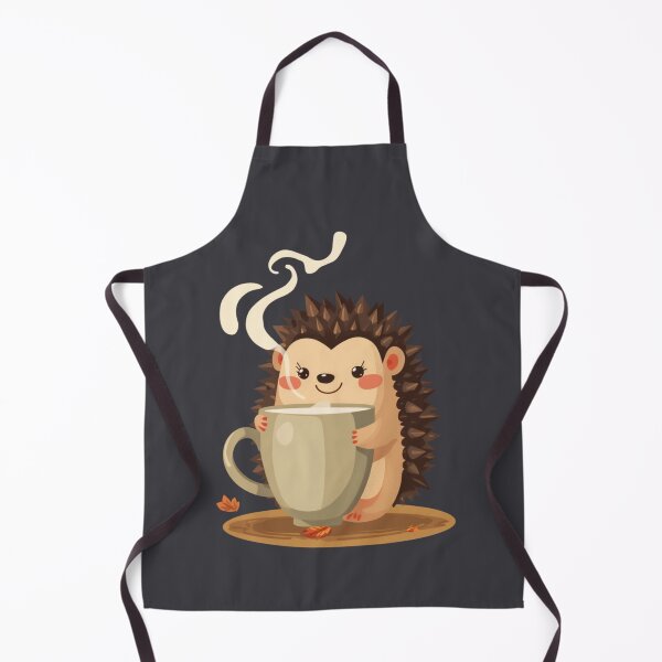 Item preview, Cute Hedgehog Hugging Coffee Cup Kawaii Cozy Animal T-Shirt designed and sold by WrongGift.