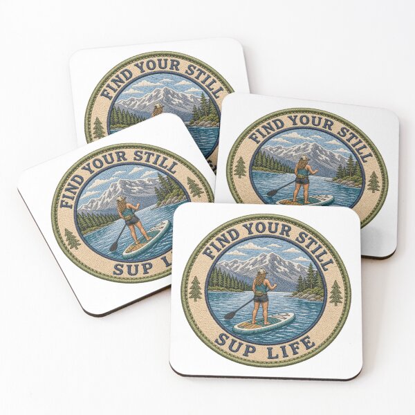 Item preview, SUP Life Merit Badge Embroidered Patch Style Paddle Board Sticker Outdoor Gear Gift designed and sold by sharifex.