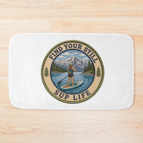Item preview, SUP Life Merit Badge Embroidered Patch Style Paddle Board Sticker Outdoor Gear Gift designed and sold by sharifex.