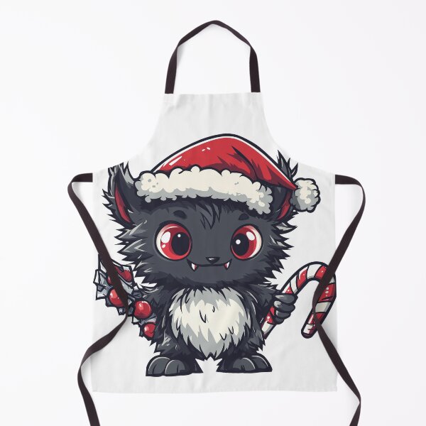 Item preview, Cute Creepy Christmas Monster Santa Hat Candy Cane Design designed and sold by DeadPixlDesigns.