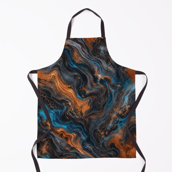 Item preview, Blue Copper Abstract Marble Swirl Pattern designed and sold by Aredbox.