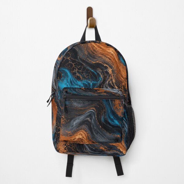Item preview, Blue Copper Abstract Marble Swirl Pattern designed and sold by Aredbox.