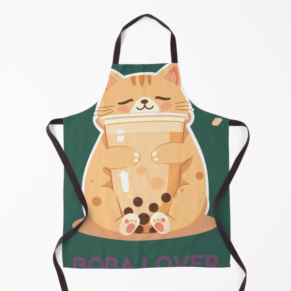 Aperçu de l'œuvre T-shirt Boba Lover Cat Funny Kawaii Citation Animal mignon créée et vendue par WrongGift.