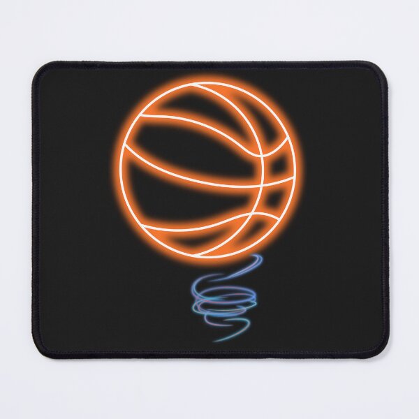 Item preview, Neon Glowing Basketball Icon - Modern Sport Art designed and sold by alalame.