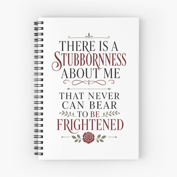 Item preview, Pride and Prejudice Elizabeth Bennet Stubbornness Quote Art designed and sold by Fenay Designs.