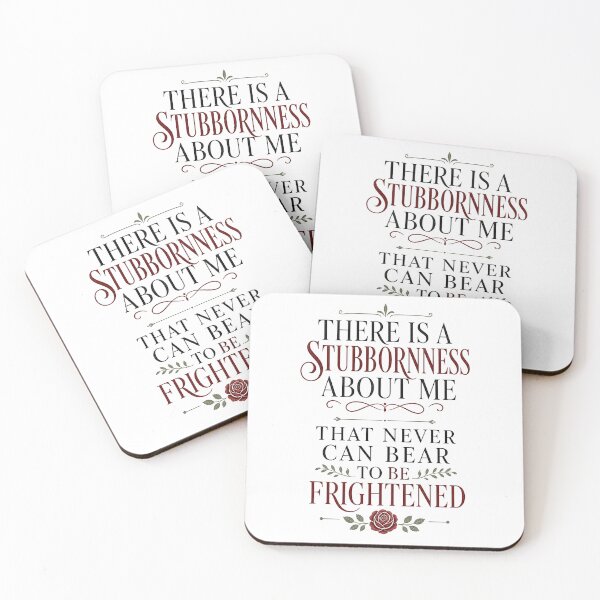 Item preview, Pride and Prejudice Elizabeth Bennet Stubbornness Quote Art designed and sold by Fenay Designs.