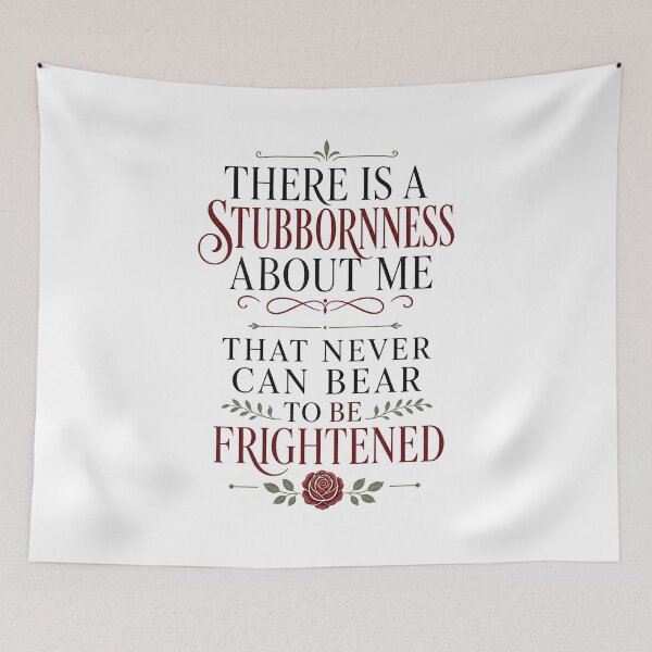Item preview, Pride and Prejudice Elizabeth Bennet Stubbornness Quote Art designed and sold by Fenay Designs.