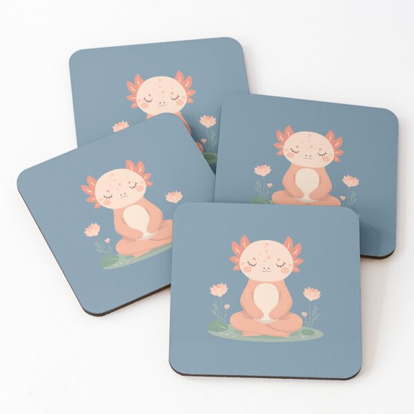 Item preview, Peaceful Pink Axolotl Meditating Lotus Kawaii Cute T-Shirt designed and sold by WrongGift.