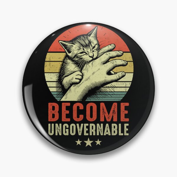 Item preview, Become Ungovernable - Cute Cat Biting Hand Funny Meme designed and sold by FernaRoje.