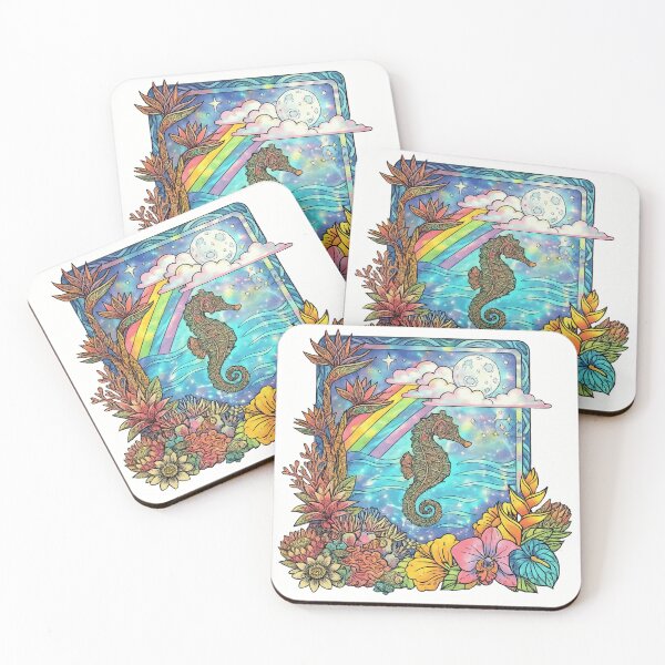 Item preview, Celestial Seahorse in Tropical Night Paradise designed and sold by Rama KLK.