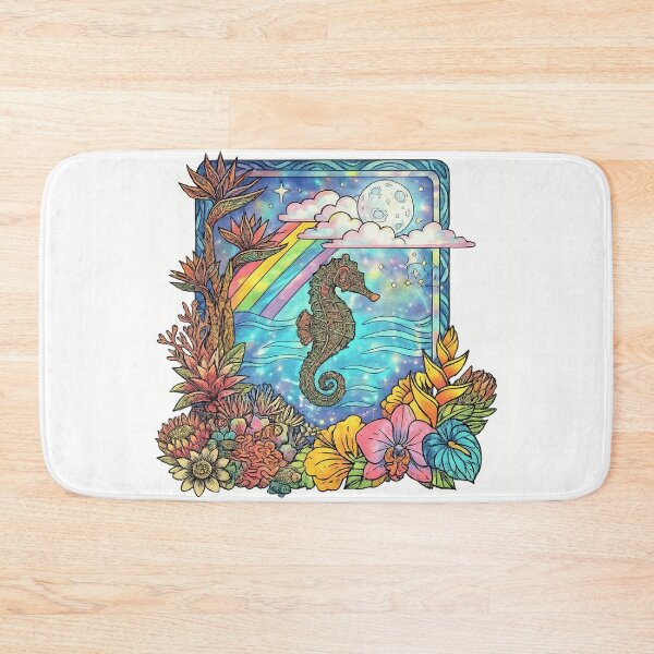 Item preview, Celestial Seahorse in Tropical Night Paradise designed and sold by Rama KLK.