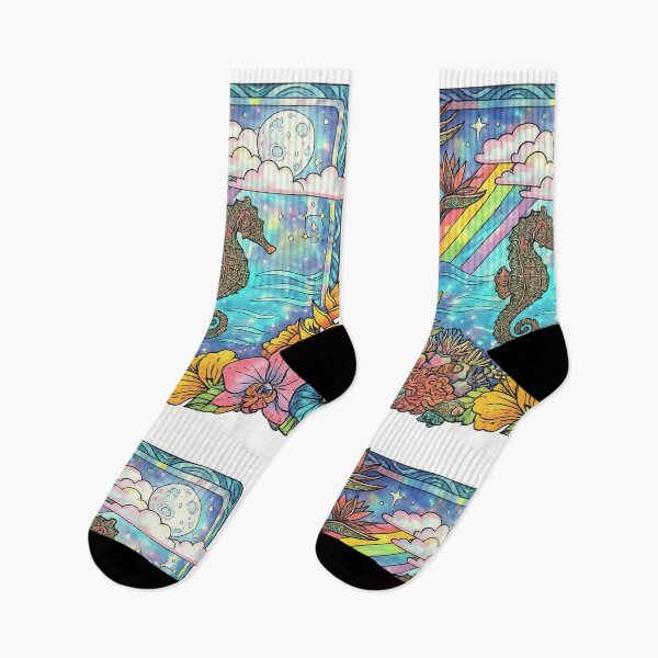 Item preview, Celestial Seahorse in Tropical Night Paradise designed and sold by Rama KLK.