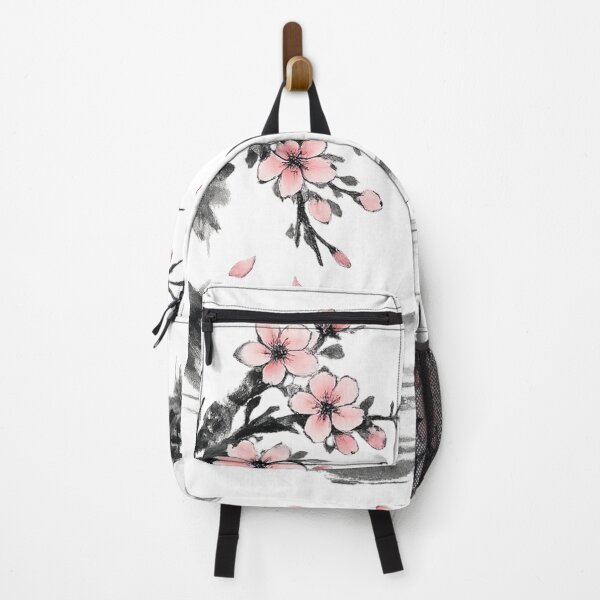 Item preview, Japanese cherry blossom pattern, brush-painting (ink wash) style_03 designed and sold by JpnArts-Sak981.
