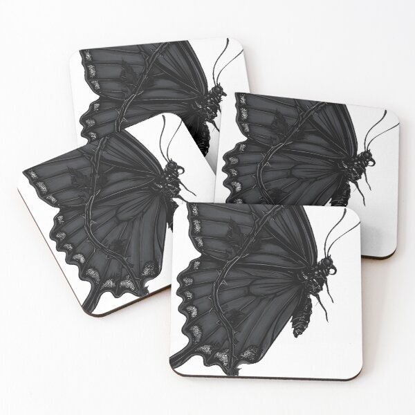 Item preview, Black Butterfly and Thorny Vines designed and sold by IllumeInk.