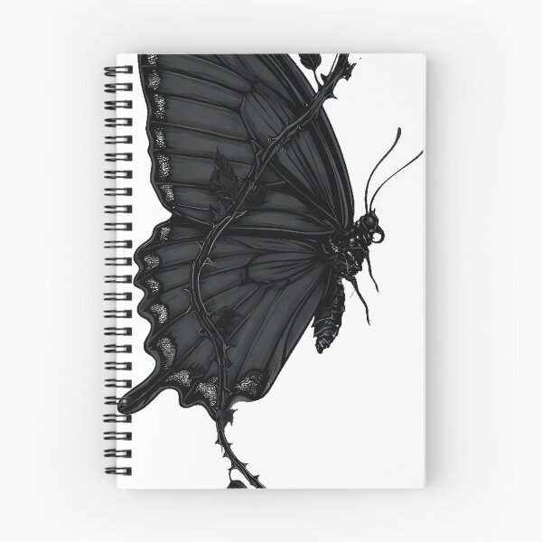 Item preview, Black Butterfly and Thorny Vines designed and sold by IllumeInk.