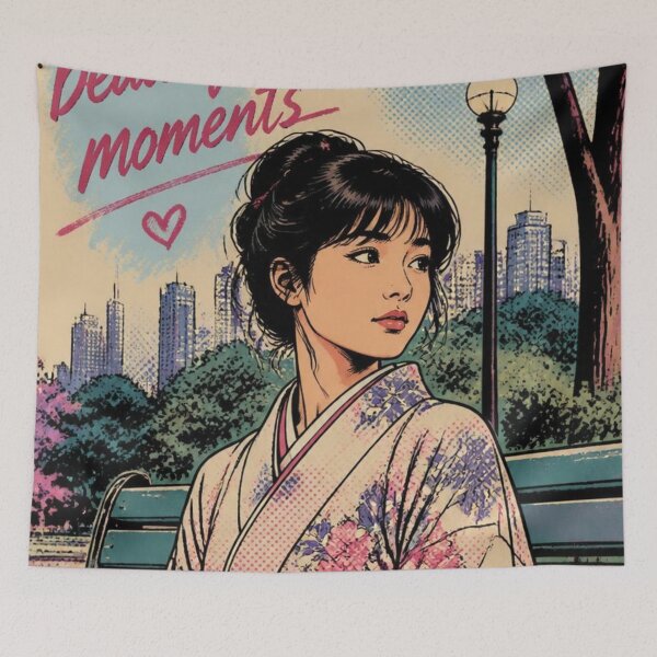 Item preview, Beautiful Moments | Japanese Kimono Comic Art designed and sold by reflejoentinta.