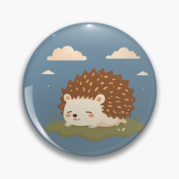 Artikelvorschau, Fauler Igel, der im Moos Nickerchen macht. Kawaii süßes Tier-T-Shirt entworfen und verkauft von WrongGift.