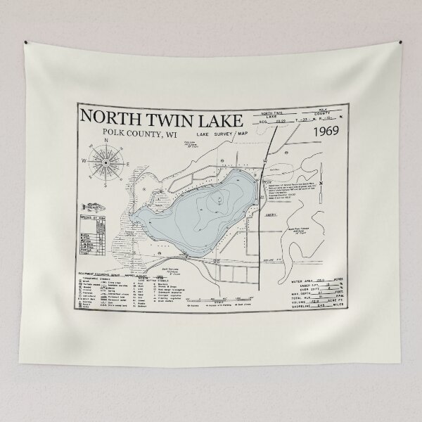 Item preview, North Twin Lake - Polk County WI  designed and sold by Jean Plout.