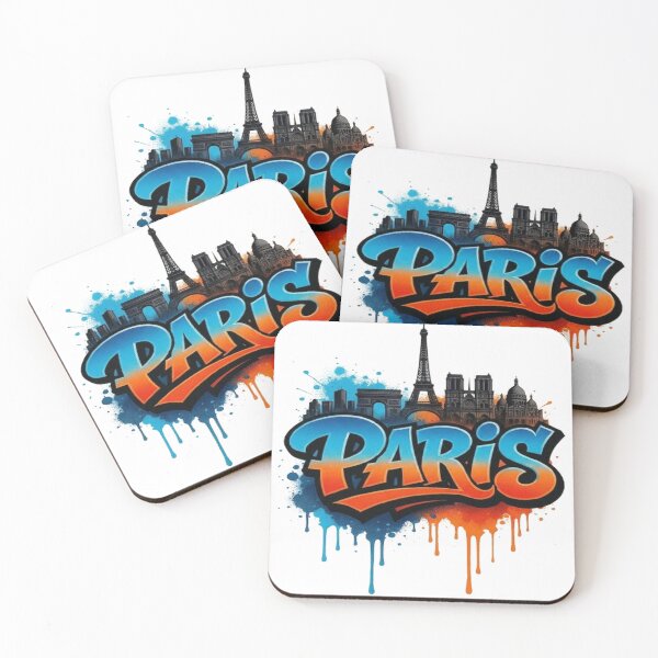 Item preview, Paris Graffiti Typography – Urban Street Art Design designed and sold by ROVVI.
