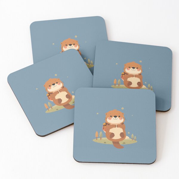 Item preview, Cute Sea Otter Backpack Nature Adventure Kawaii T-Shirt designed and sold by WrongGift.