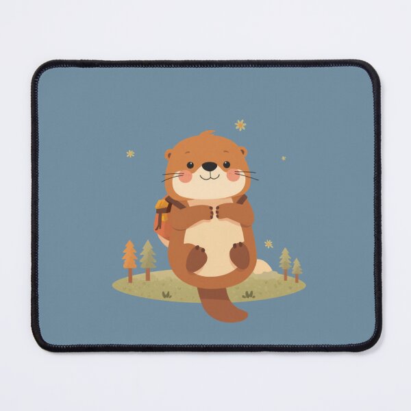 Item preview, Cute Sea Otter Backpack Nature Adventure Kawaii T-Shirt designed and sold by WrongGift.