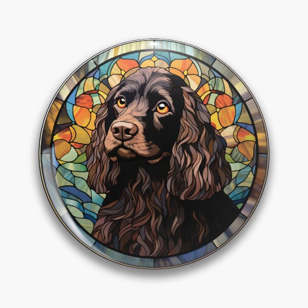 Item preview, Boykin Spaniel Dog Stained Glass Leadlight Artistic Design Mom Dad designed and sold by rafaeltto.