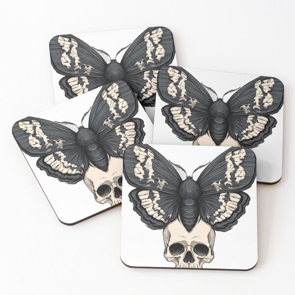 Item preview, Moth and Skull designed and sold by IllumeInk.