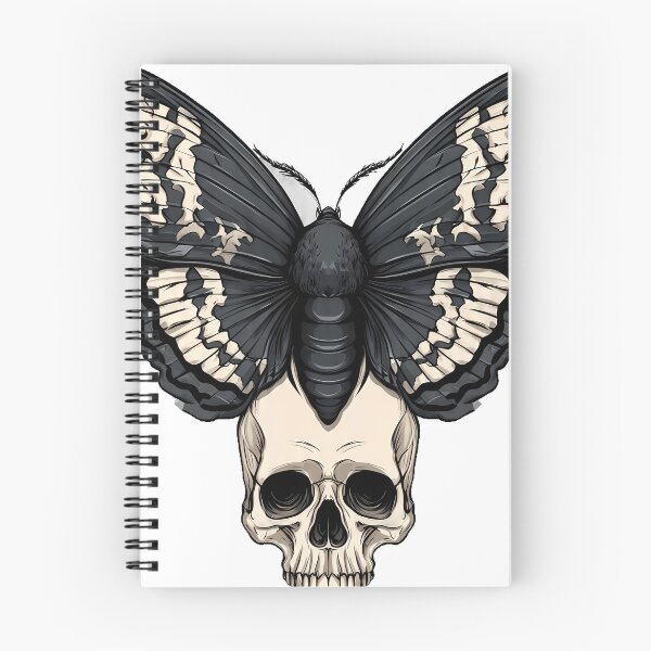 Item preview, Moth and Skull designed and sold by IllumeInk.