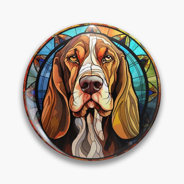 Item preview, Bracco Italiano Dog Stained Glass Leadlight Artistic Design Mom Dad designed and sold by rafaeltto.