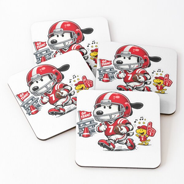 Item preview, Snoopy Football Team with Woodstock designed and sold by 4U---Store.