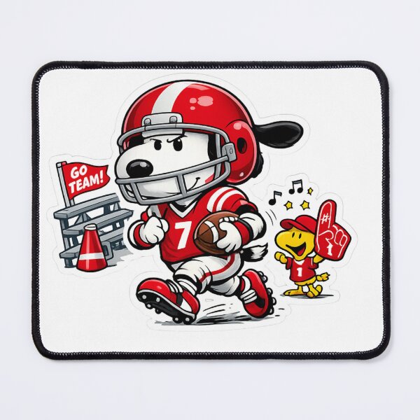 Item preview, Snoopy Football Team with Woodstock designed and sold by 4U---Store.
