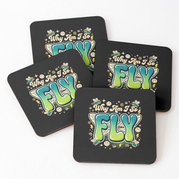 Item preview, Why Am I So Fly Funny Insect Pun Retro Humor Typography designed and sold by get55shirt.