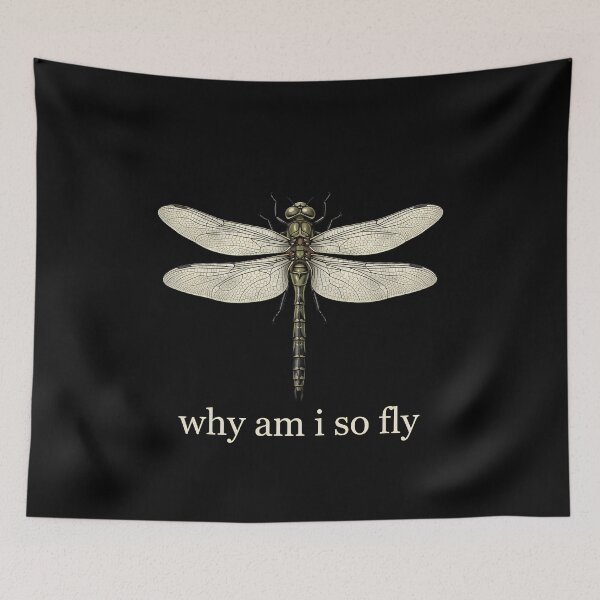 Item preview, Why Am I So Fly Funny Insect Pun Retro Humor Typography designed and sold by get55shirt.