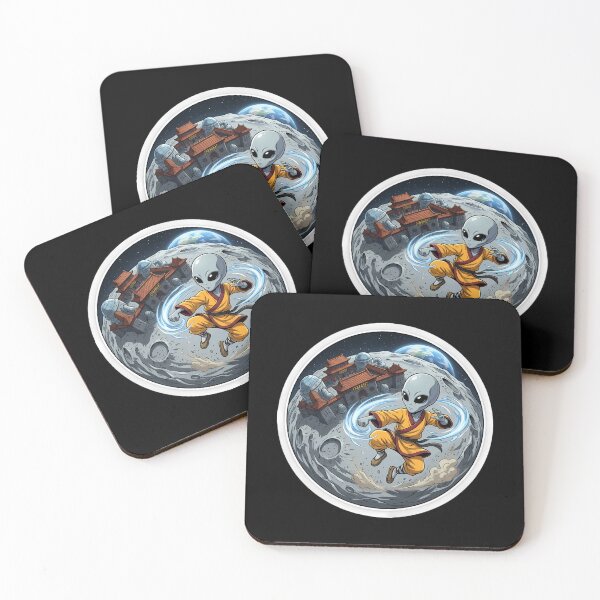 Item preview, Alien Shaolin Monk Performing Kung Fu on Moon designed and sold by Sunkhung.