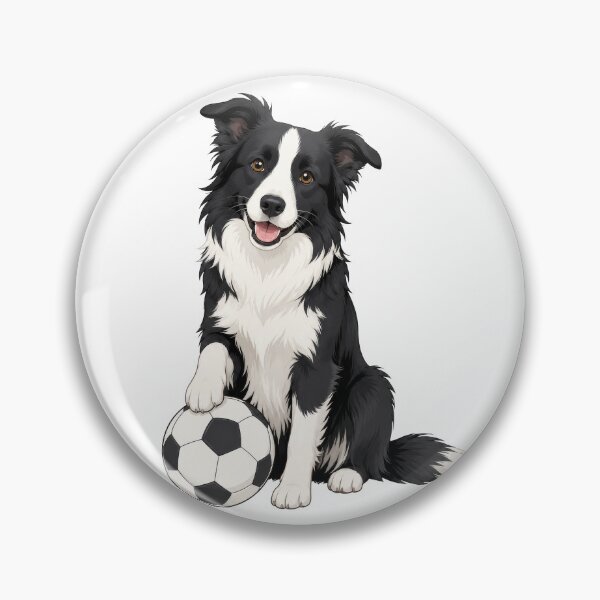 Item preview, Border Collie Sit Soccer Dog | Cute Futbol Lover designed and sold by pixiedustpaint.