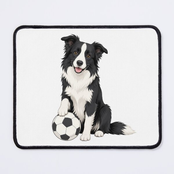 Item preview, Border Collie Sit Soccer Dog | Cute Futbol Lover designed and sold by pixiedustpaint.