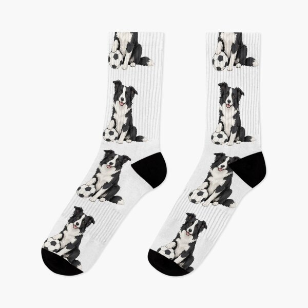 Item preview, Border Collie Sit Soccer Dog | Cute Futbol Lover designed and sold by pixiedustpaint.