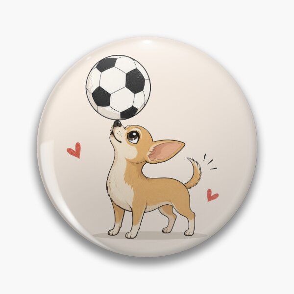 Item preview, Chihuahua Playing Soccer | Cute Dog Futbol Lover designed and sold by pixiedustpaint.