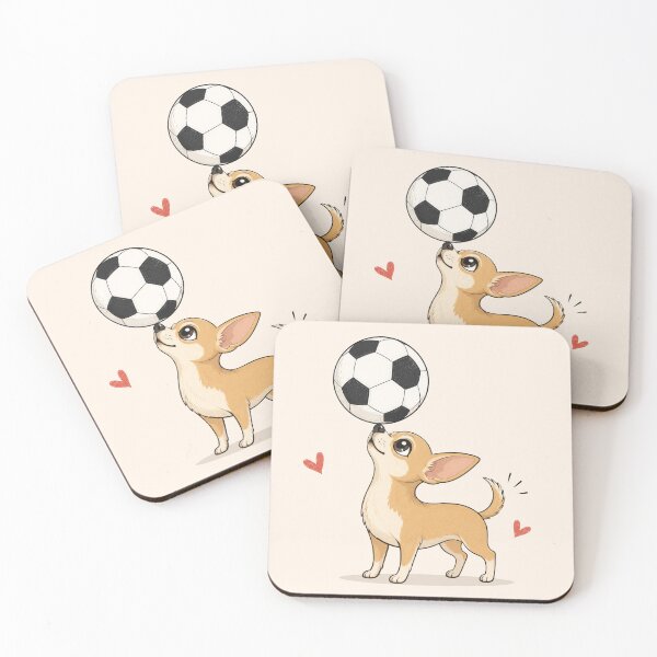 Item preview, Chihuahua Playing Soccer | Cute Dog Futbol Lover designed and sold by pixiedustpaint.