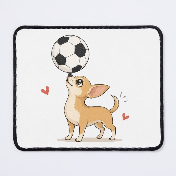 Item preview, Chihuahua Playing Soccer | Cute Dog Futbol Lover designed and sold by pixiedustpaint.