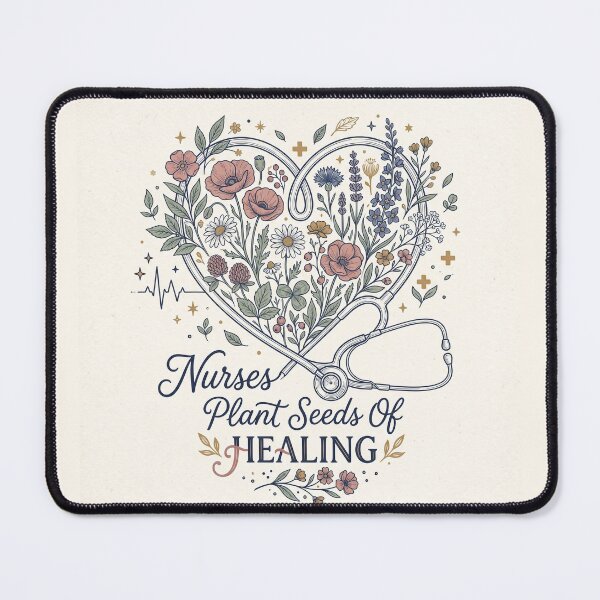 Item preview, Nurse Gift Shirt – Stethoscope Wildflower Heart Nurses Plant Seeds Tee designed and sold by DmaarGroup.