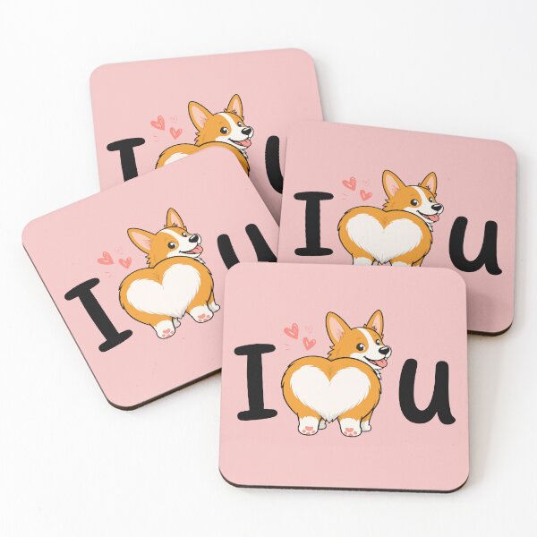 Item preview, I Heart You Corgi Butt | Funny Cute Dog Love designed and sold by pixiedustpaint.