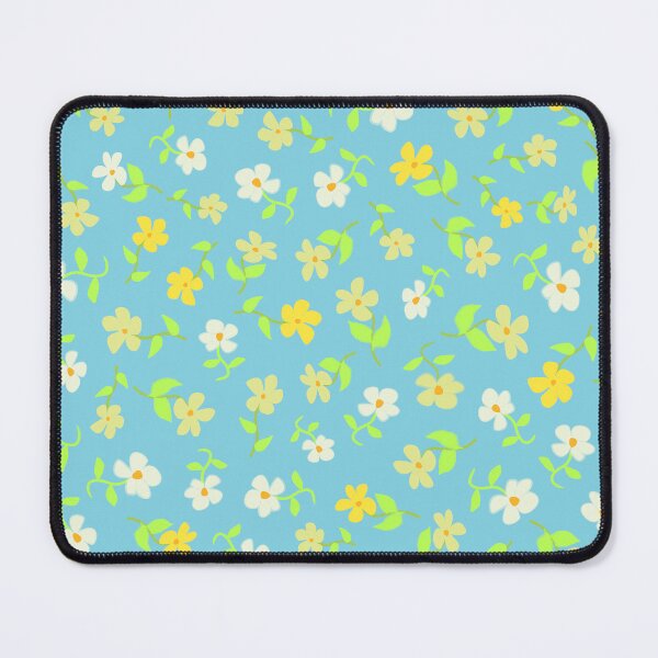 Item preview, Ditsy Yellow on Aqua designed and sold by Indra's Net.