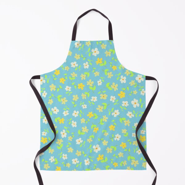 Item preview, Ditsy Yellow on Aqua designed and sold by Indra's Net.