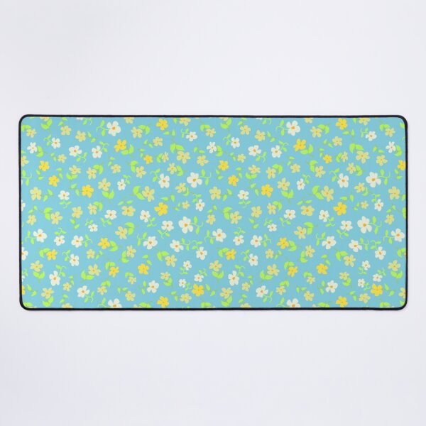 Item preview, Ditsy Yellow on Aqua designed and sold by Indra's Net.